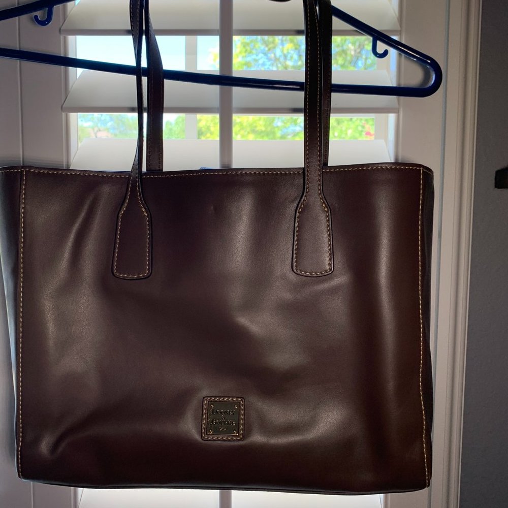 Dooney & Bourke Soft Leather Tote in Brown